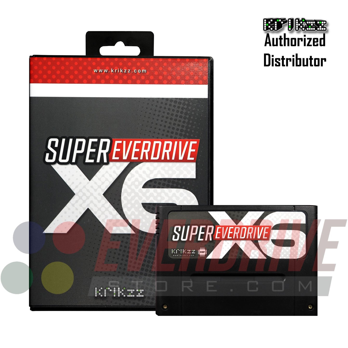 Super Everdrive X6 DSP - Black by Krikzz for SNES or Super Famicom