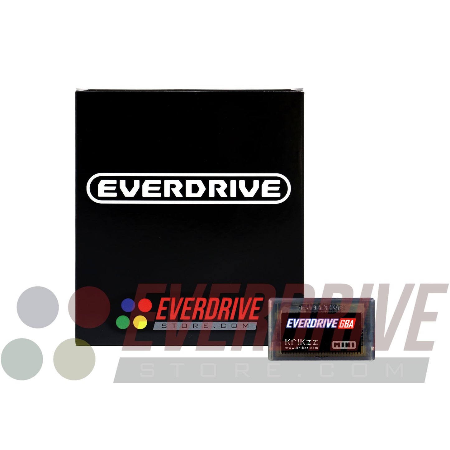 Everdrive GBA Mini - Frosted Black by Krikzz for GBA