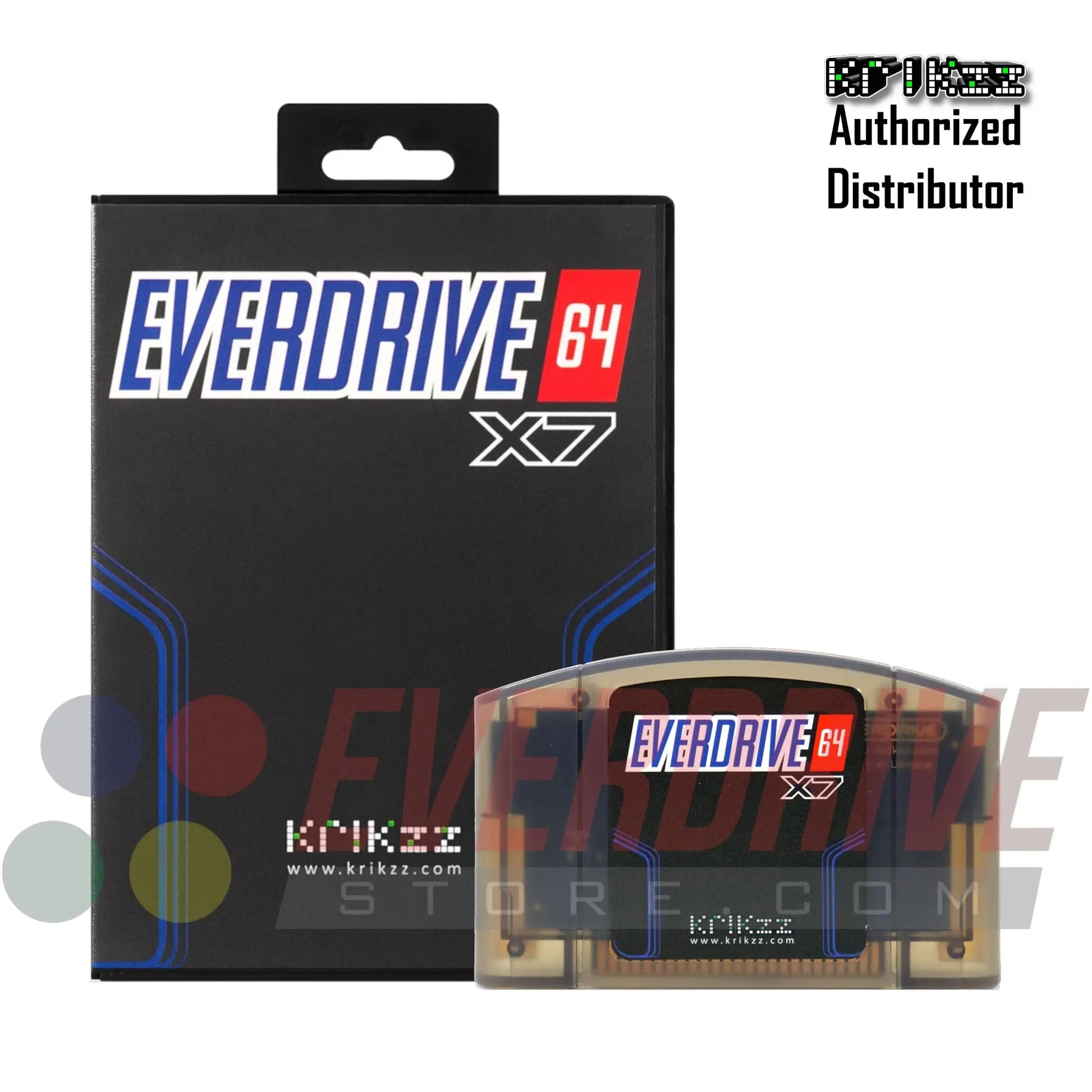 Everdrive 64 X7 - Frosted Black by Krikzz for N64 Krikzz