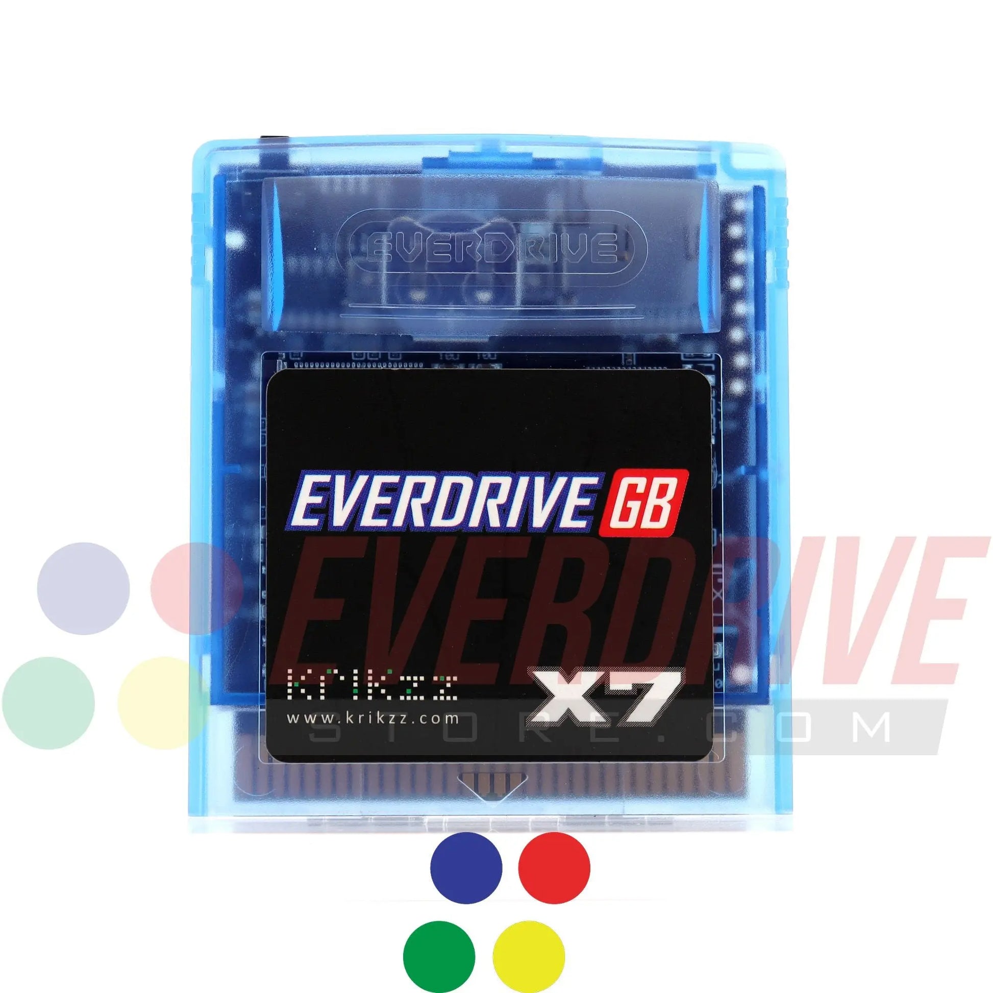 Everdrive GB X7 - Frosted Blue by Krikzz for GB or GBC Krikzz