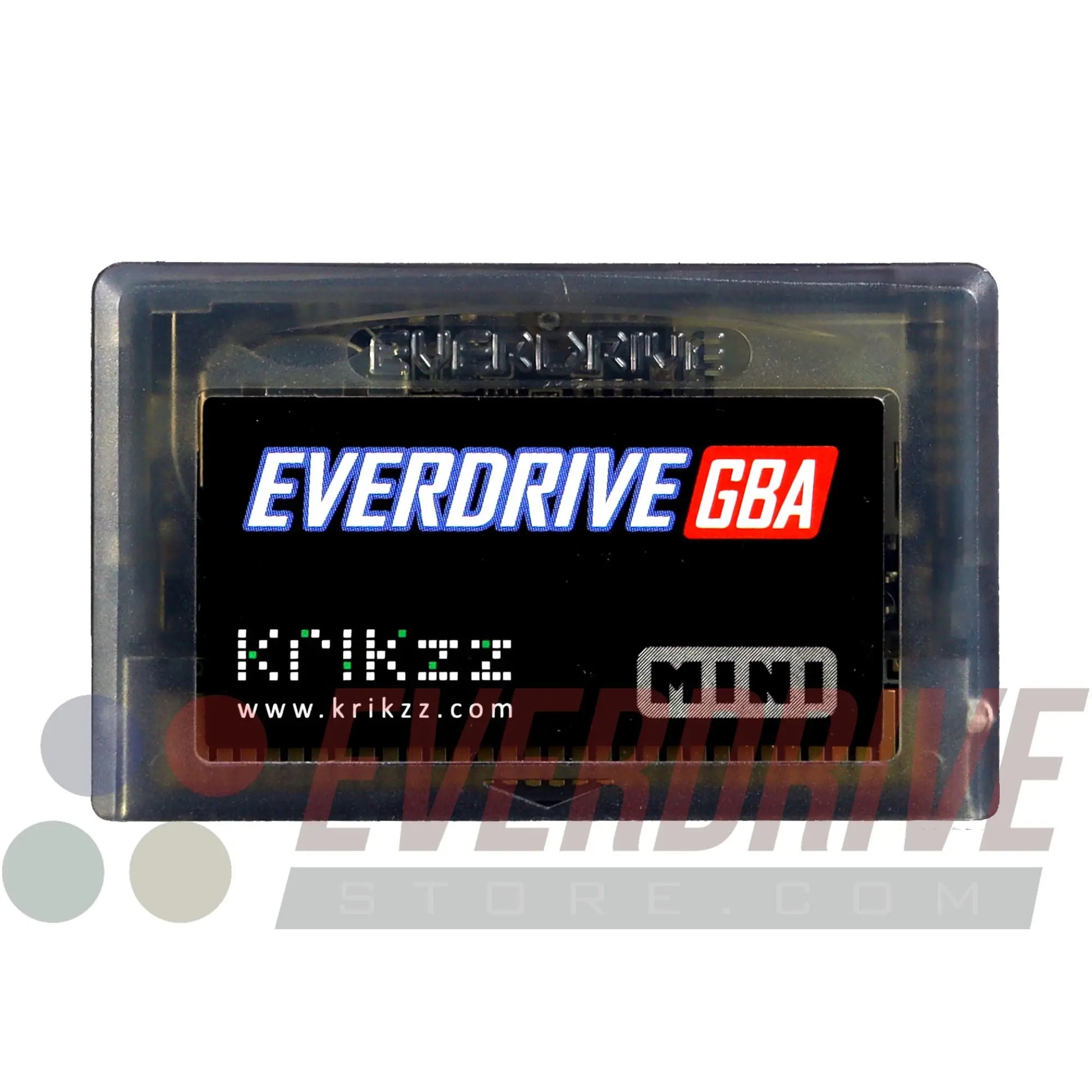 Everdrive GBA Mini - Frosted Black by Krikzz for GBA Krikzz