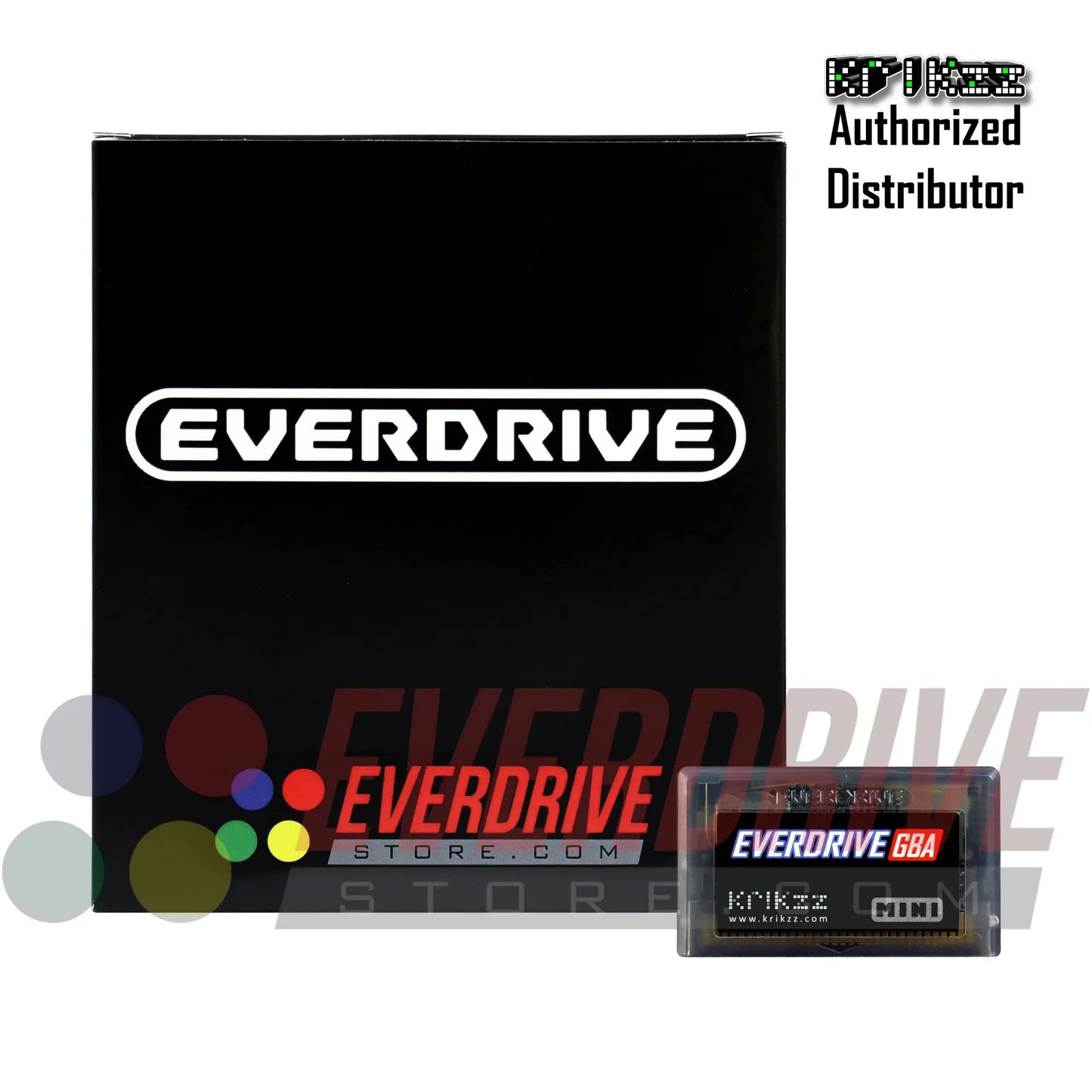 Everdrive GBA Mini - Frosted Black by Krikzz for GBA Krikzz