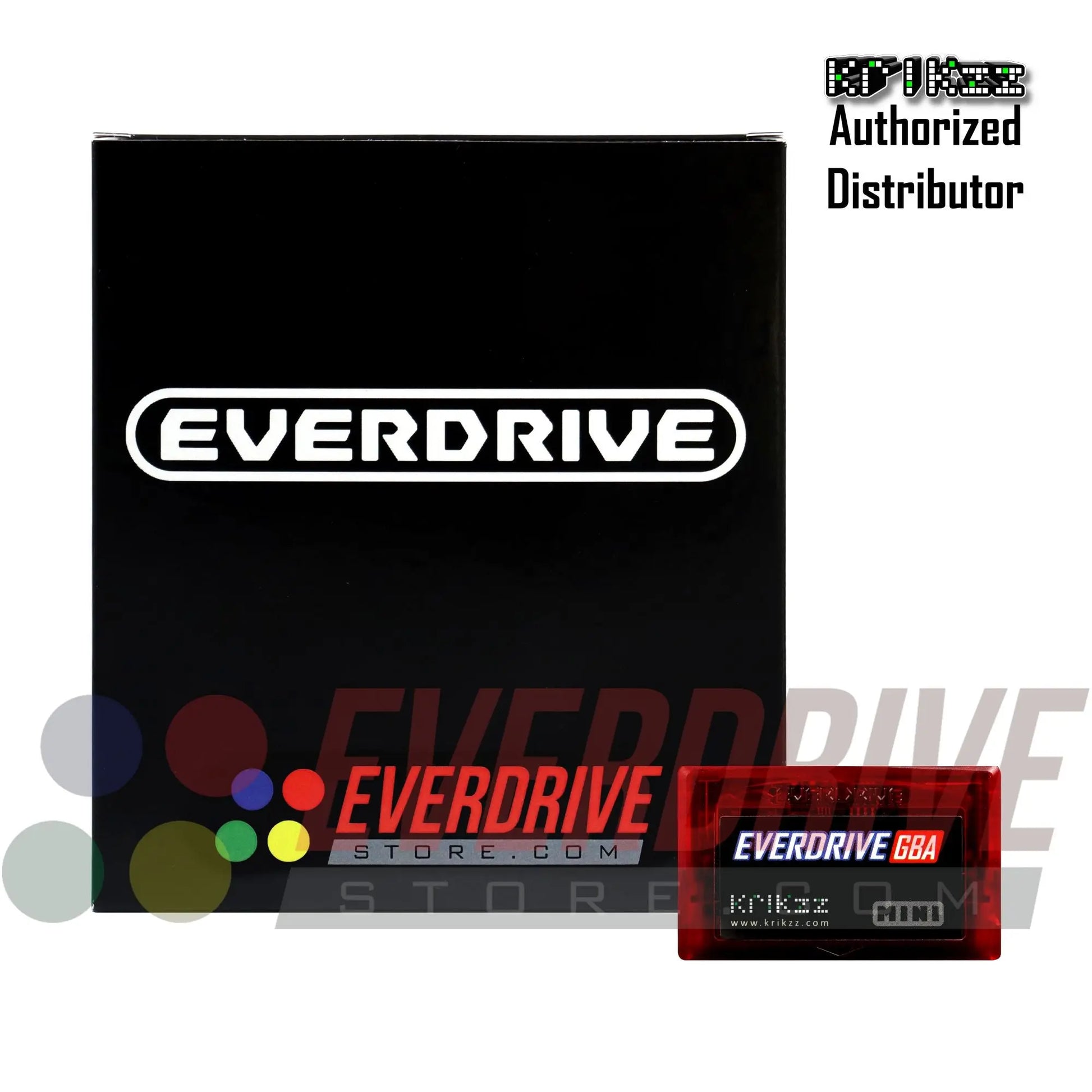 Everdrive GBA Mini - Frosted Red by Krikzz for GBA Krikzz