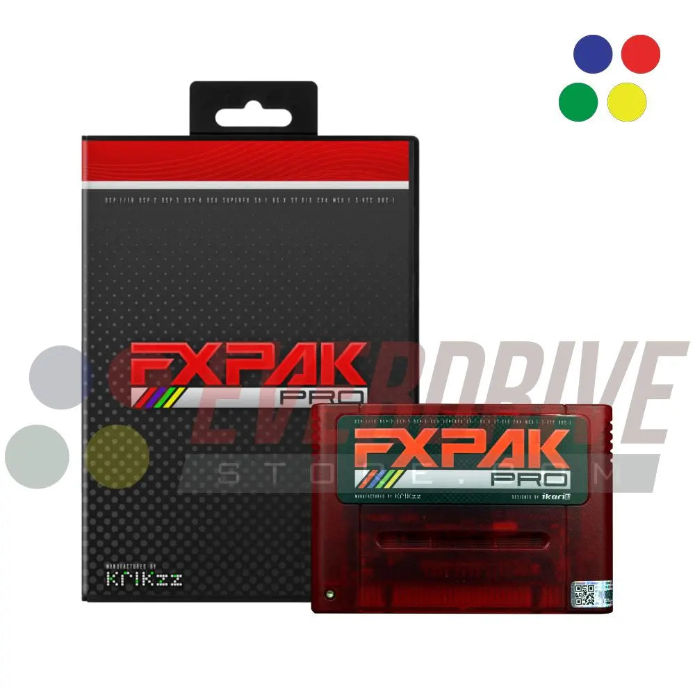 FXPAK Pro - Frosted Red by Krikzz for SNES or Super Famicom Krikzz