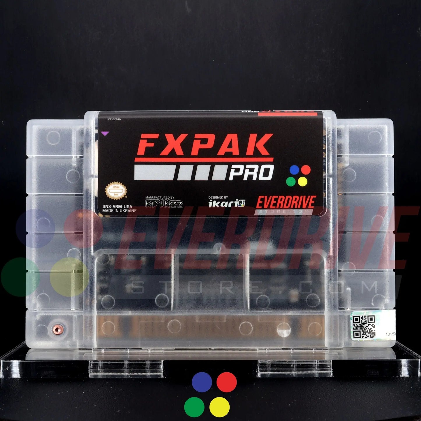 FXPAK Pro NAS - Frosted Clear by Krikzz for SNES EVERDRIVE