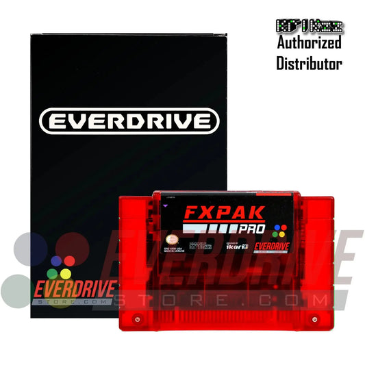 FXPAK Pro NAS - Frosted Red by Krikzz for SNES EverdriveStore.com