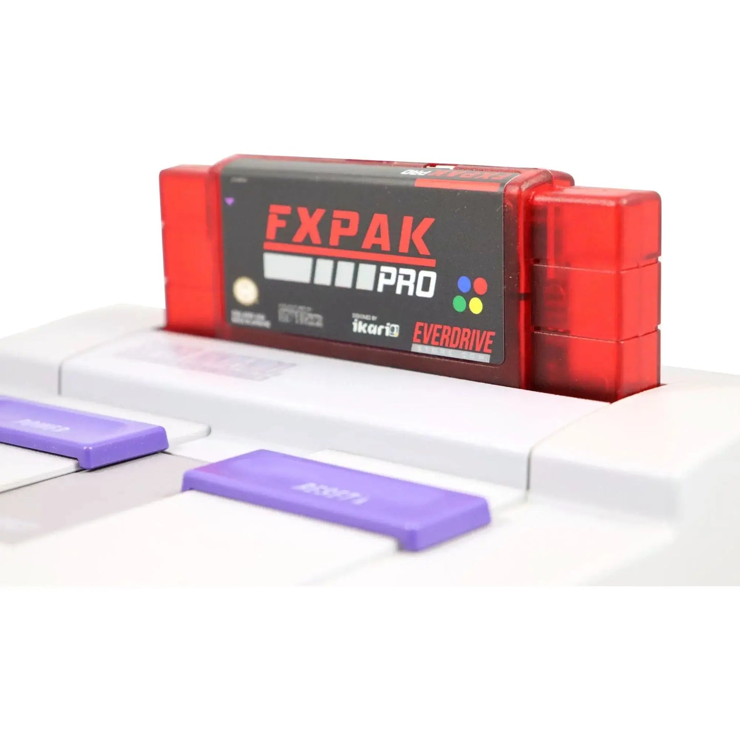 FXPAK Pro NAS - Frosted Red by Krikzz for SNES EverdriveStore.com