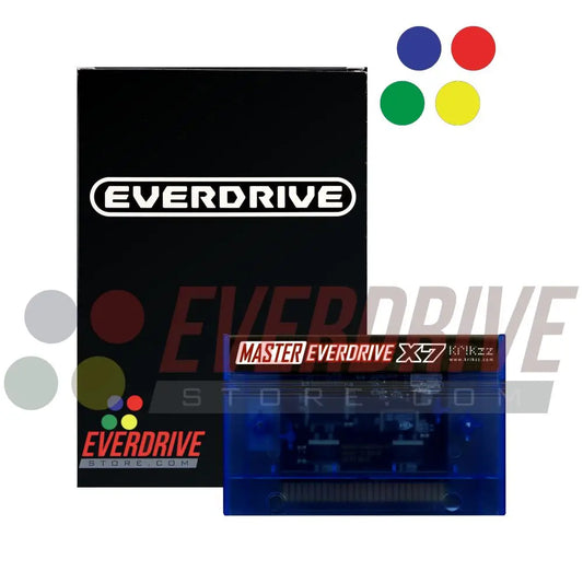 Master Everdrive X7 - Frosted Blue by Krikzz for Master System Krikzz