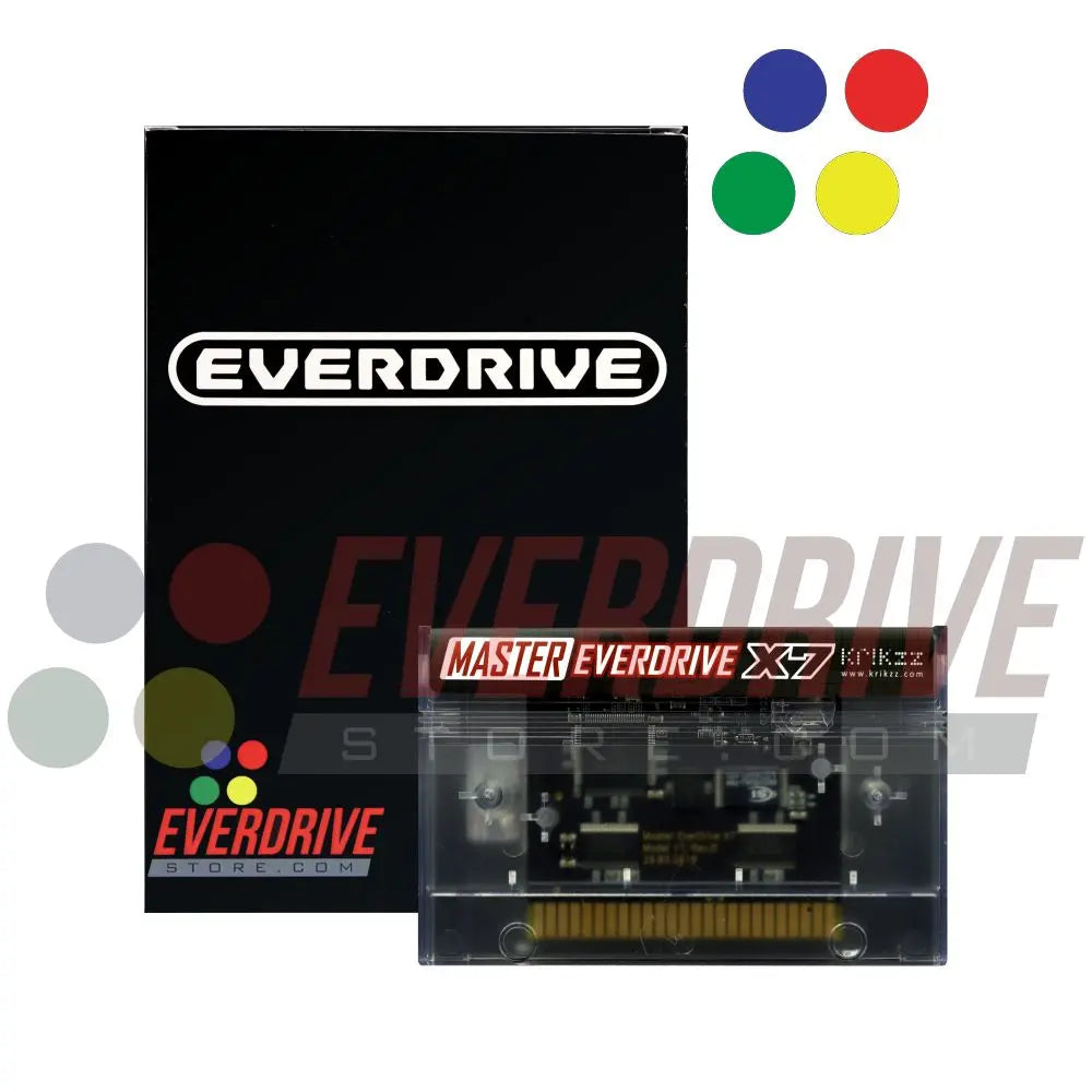 Master Everdrive X7 - Frosted Clear by Krikzz for Master System Krikzz