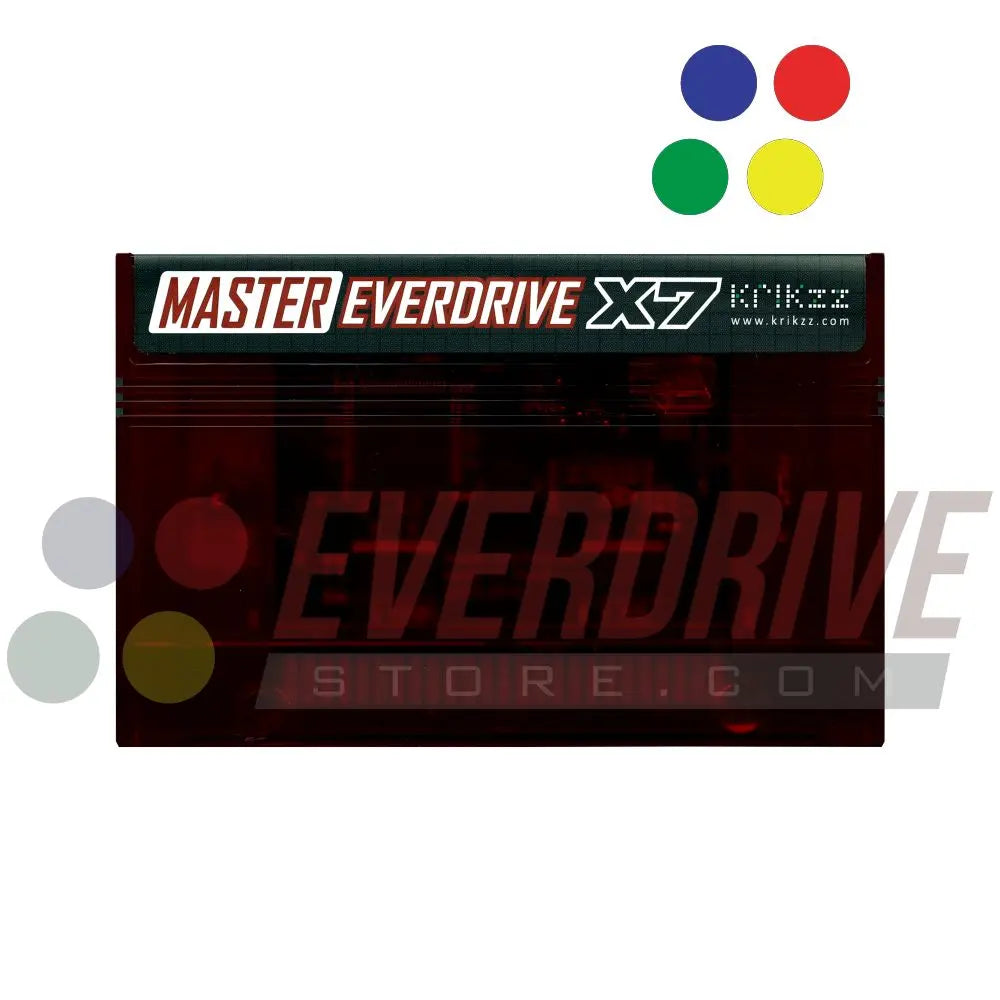 Master Everdrive X7 - Frosted Red by Krikzz for Master System Krikzz