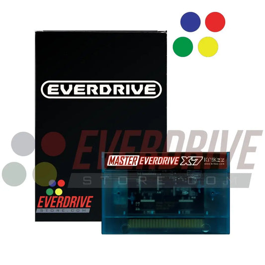 Master Everdrive X7 - Frosted Turquoise by Krikzz for Master System Krikzz