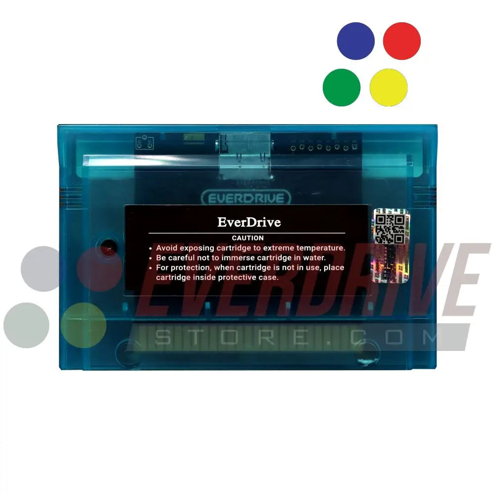 Master Everdrive X7 - Frosted Turquoise by Krikzz for Master System Krikzz