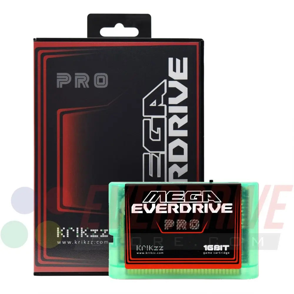 Mega Everdrive PRO - Frosted Green by Krikzz for Genesis or Mega Drive Krikzz