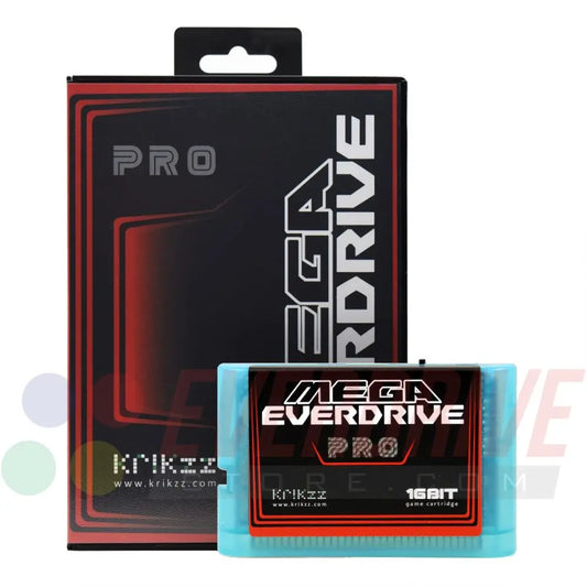 Mega Everdrive PRO - Frosted Turquoise by Krikzz for Genesis or Mega Drive Krikzz