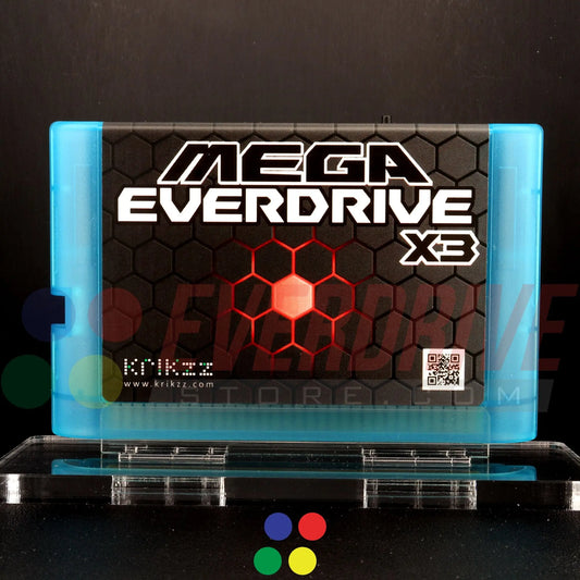 Mega Everdrive X3 - Frosted Turquoise by Krikzz for Genesis Mega Drive Krikzz