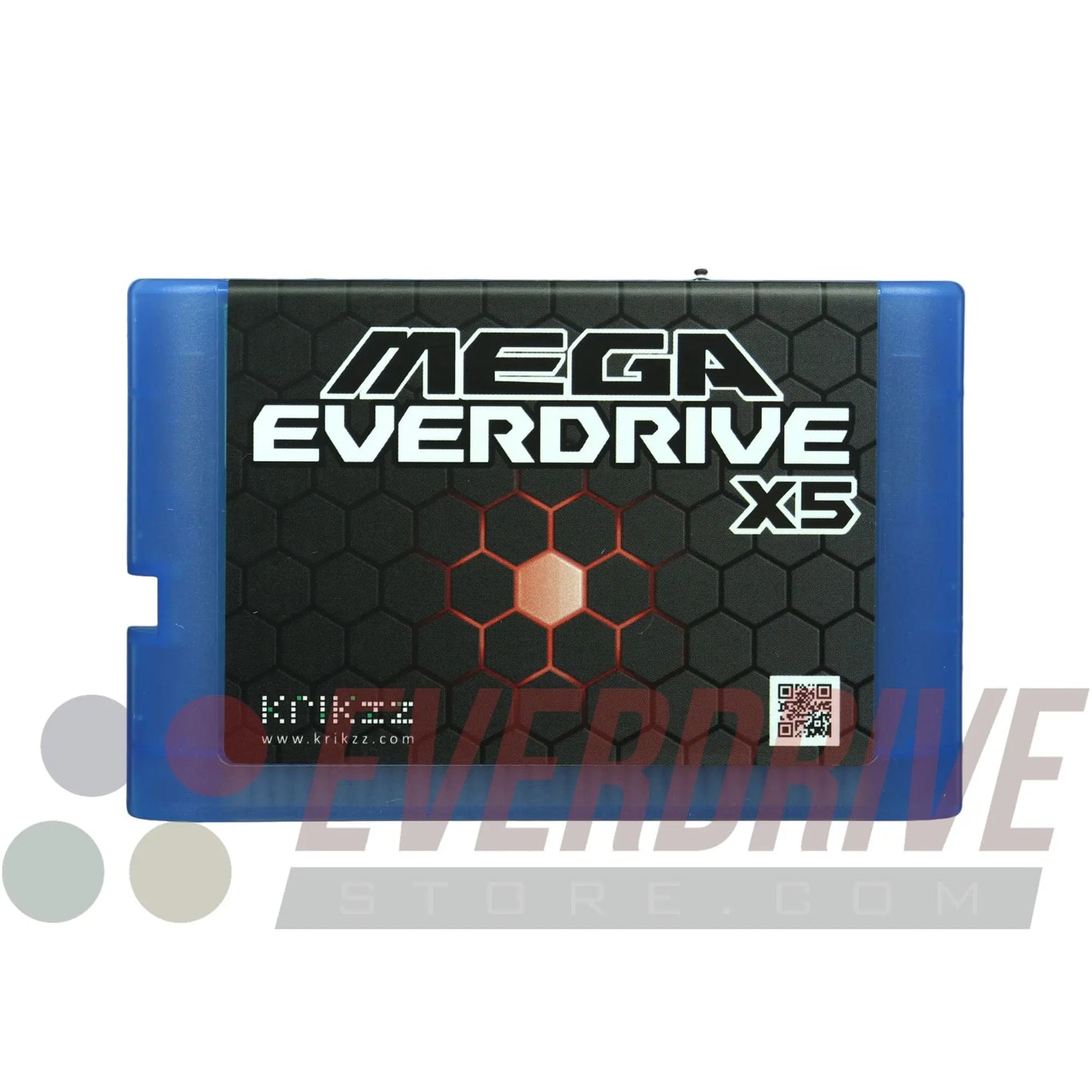 Mega Everdrive X5 - Frosted Blue by Krikzz for Genesis or Mega drive KRIKzz