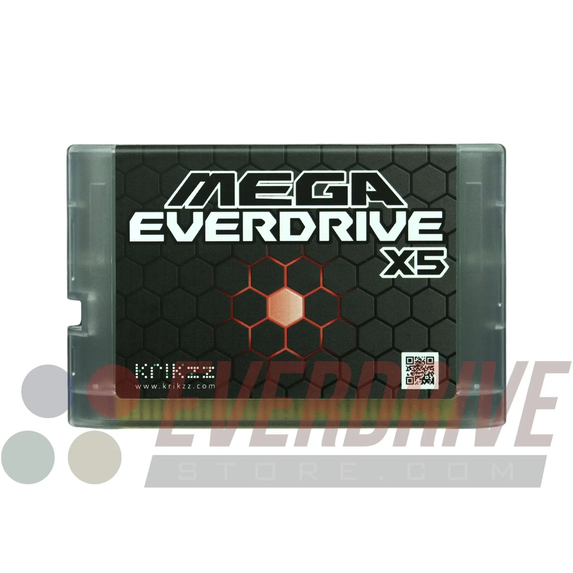 Mega Everdrive X5 - Frosted Clear by Krikzz for Genesis or Mega drive KRIKzz