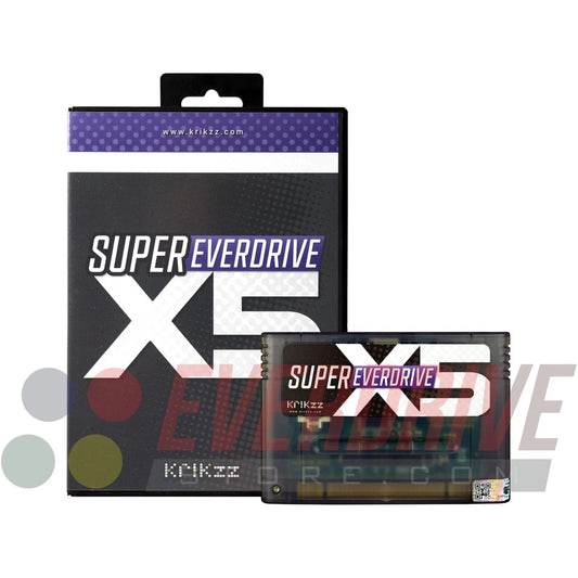 Super Everdrive X5 - Frosted Black by Krikzz for SNES or Super Famicom Krikzz