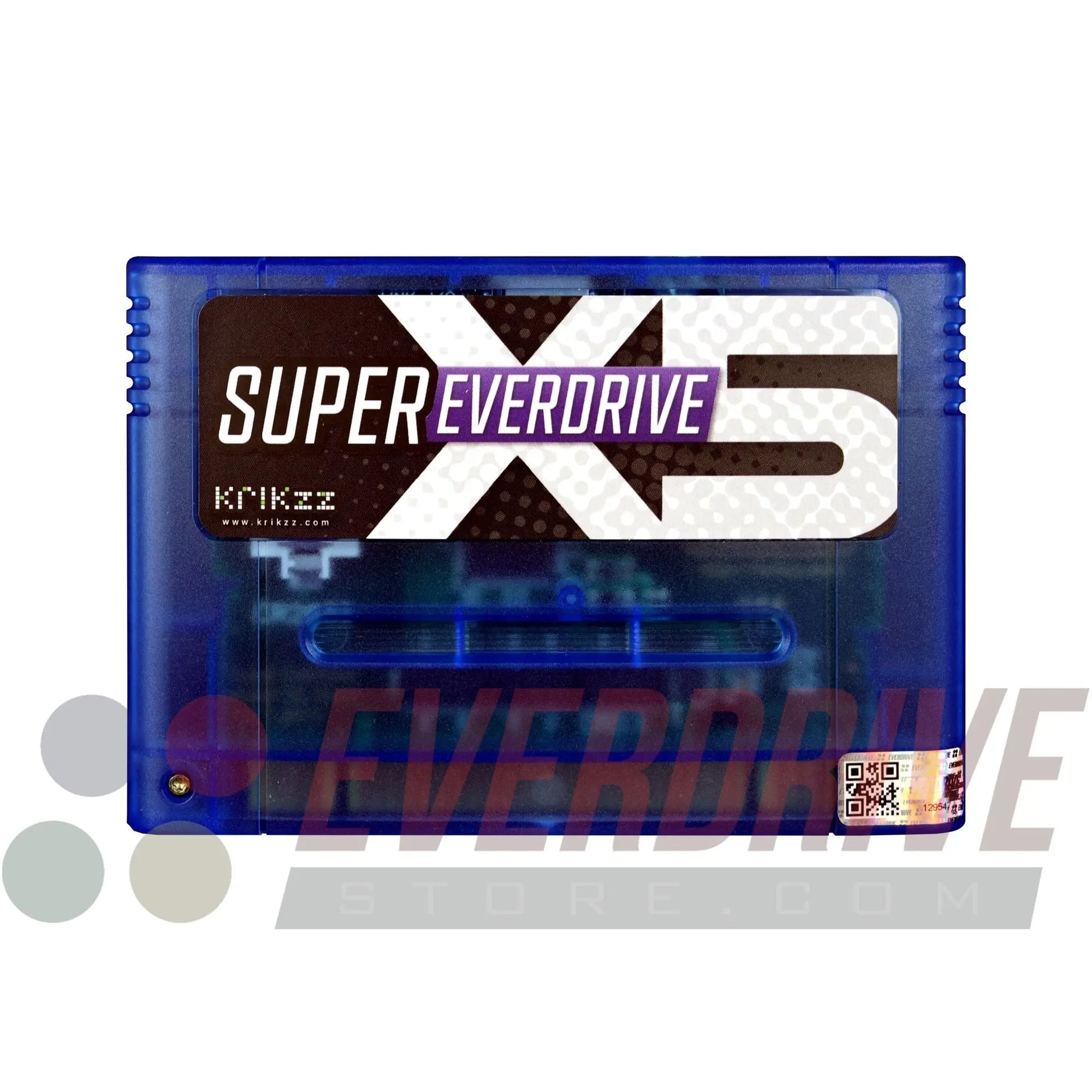 Super Everdrive X5 - Frosted Blue by Krikzz for SNES or Super Famicom Krikzz