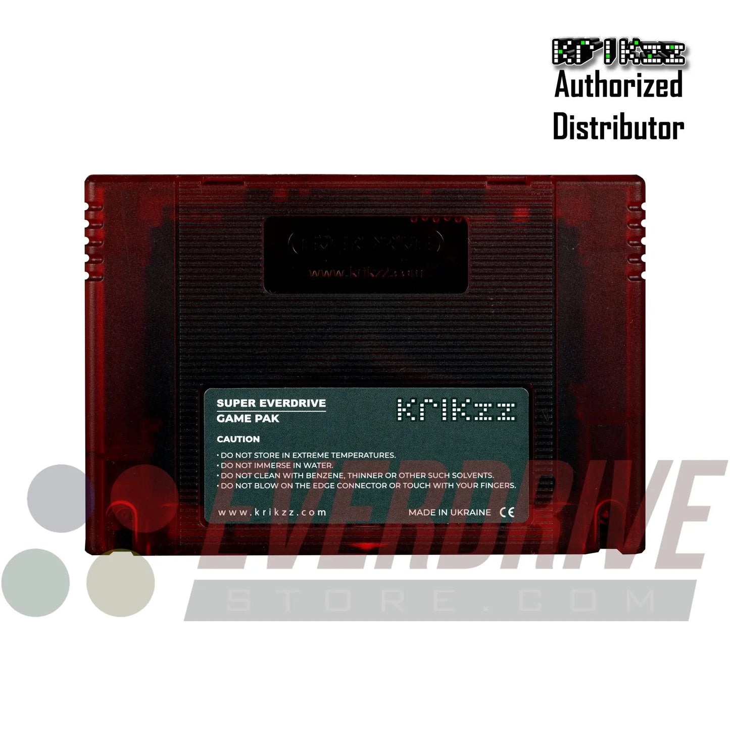 Super Everdrive X5 - Frosted Red by Krikzz for SNES or Super Famicom KRIKzz