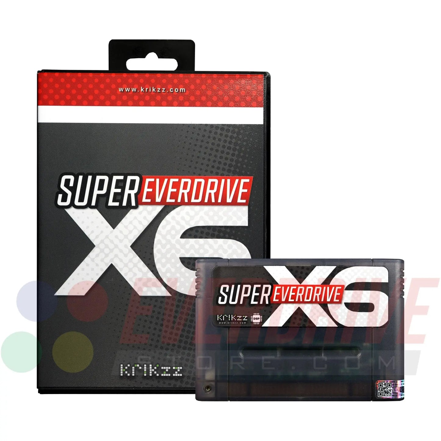 Super Everdrive X6 DSP - Frosted Black by Krikzz for SNES or Super Famicom Krikzz