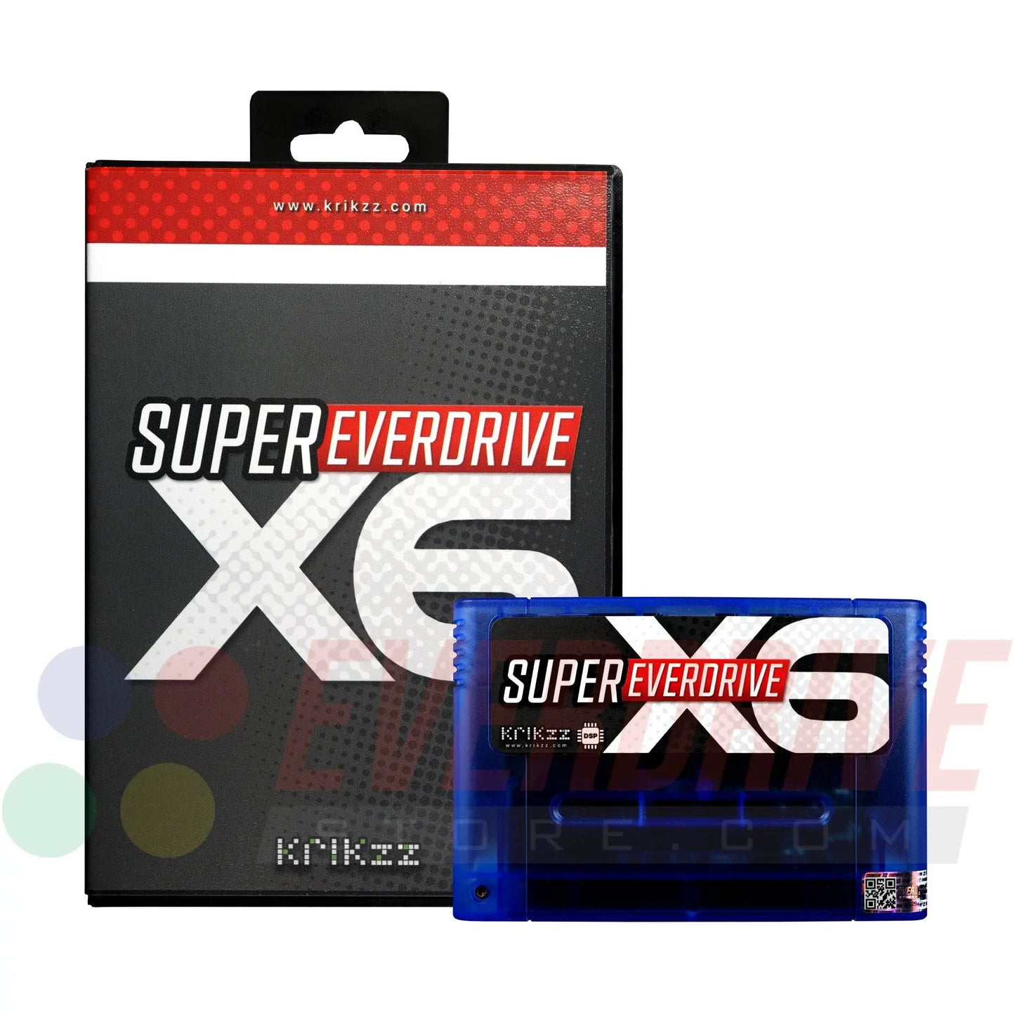 Super Everdrive X6 DSP - Frosted Blue by Krikzz for SNES or Super Famicom Krikzz