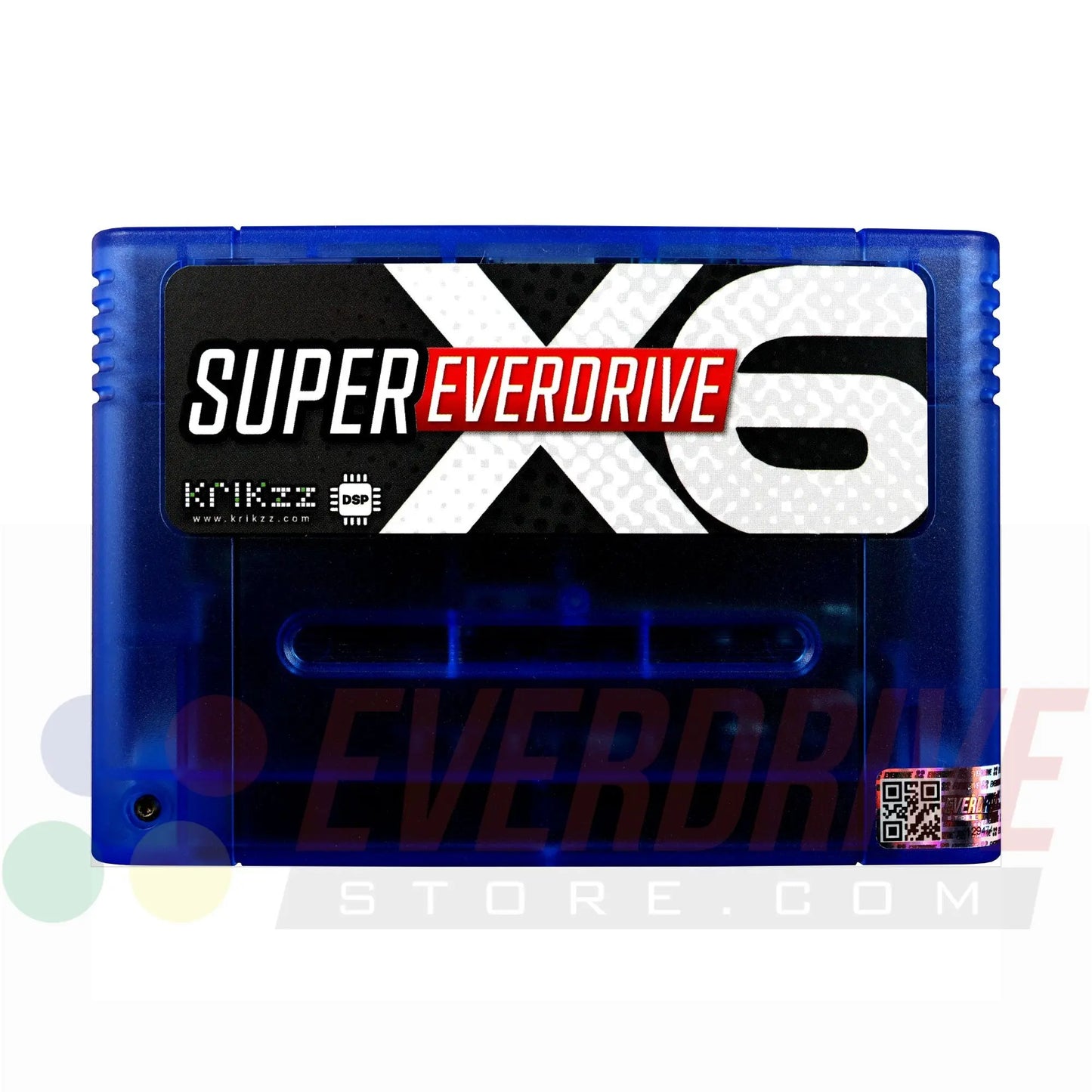 Super Everdrive X6 DSP - Frosted Blue by Krikzz for SNES or Super Famicom Krikzz