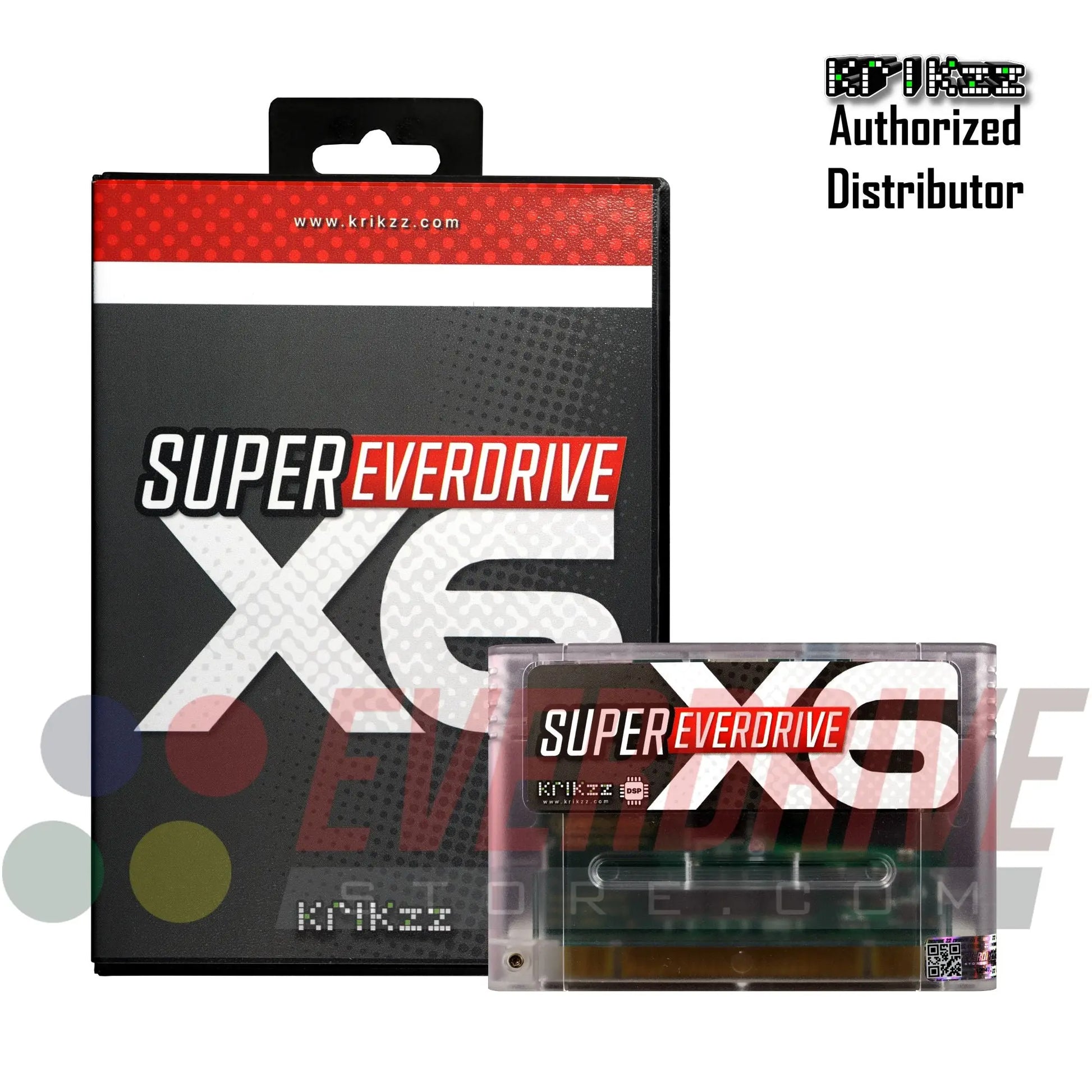 Super Everdrive X6 DSP - Frosted Clear by Krikzz for SNES or Super Famicom Krikzz