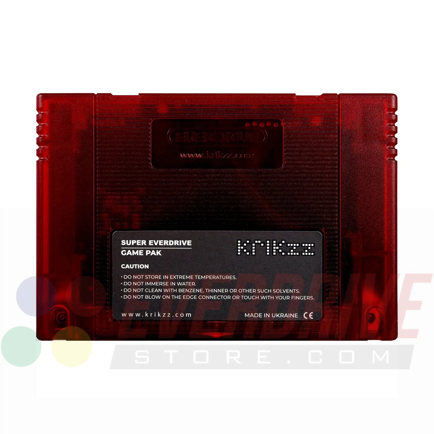 Super Everdrive X6 DSP - Frosted Red ny Krikzz for SNES or Super Famicom Krikzz