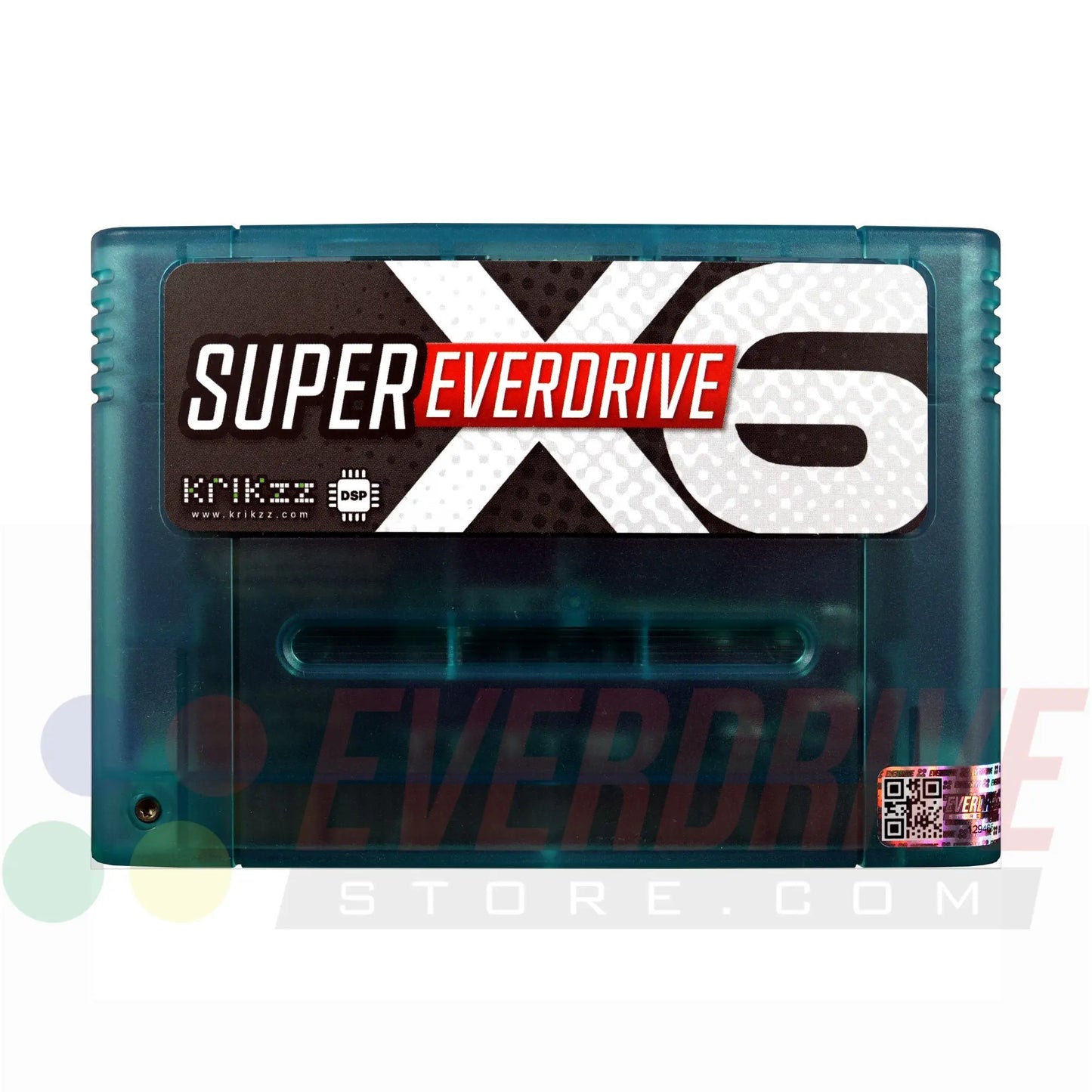 Super Everdrive X6 DSP - Frosted Turquoise by Krikzz for SNES or Super Famicom Krikzz