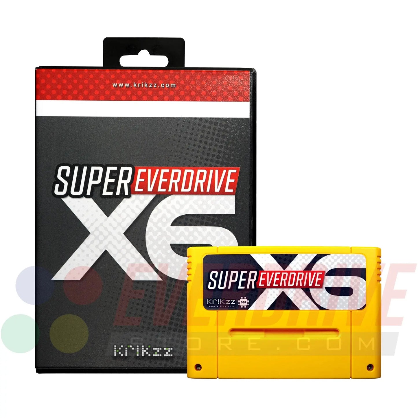 Super Everdrive X6 DSP - Yellow by Krikzz for SNES or Super Famicom Krikzz