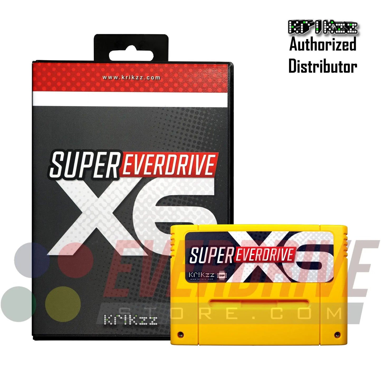 Super Everdrive X6 DSP - Yellow by Krikzz for SNES or Super Famicom Krikzz