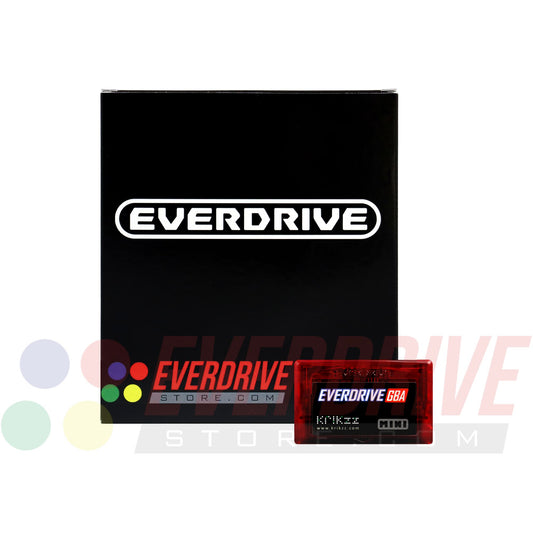 Everdrive GBA Mini - Frosted Red by Krikzz for GBA