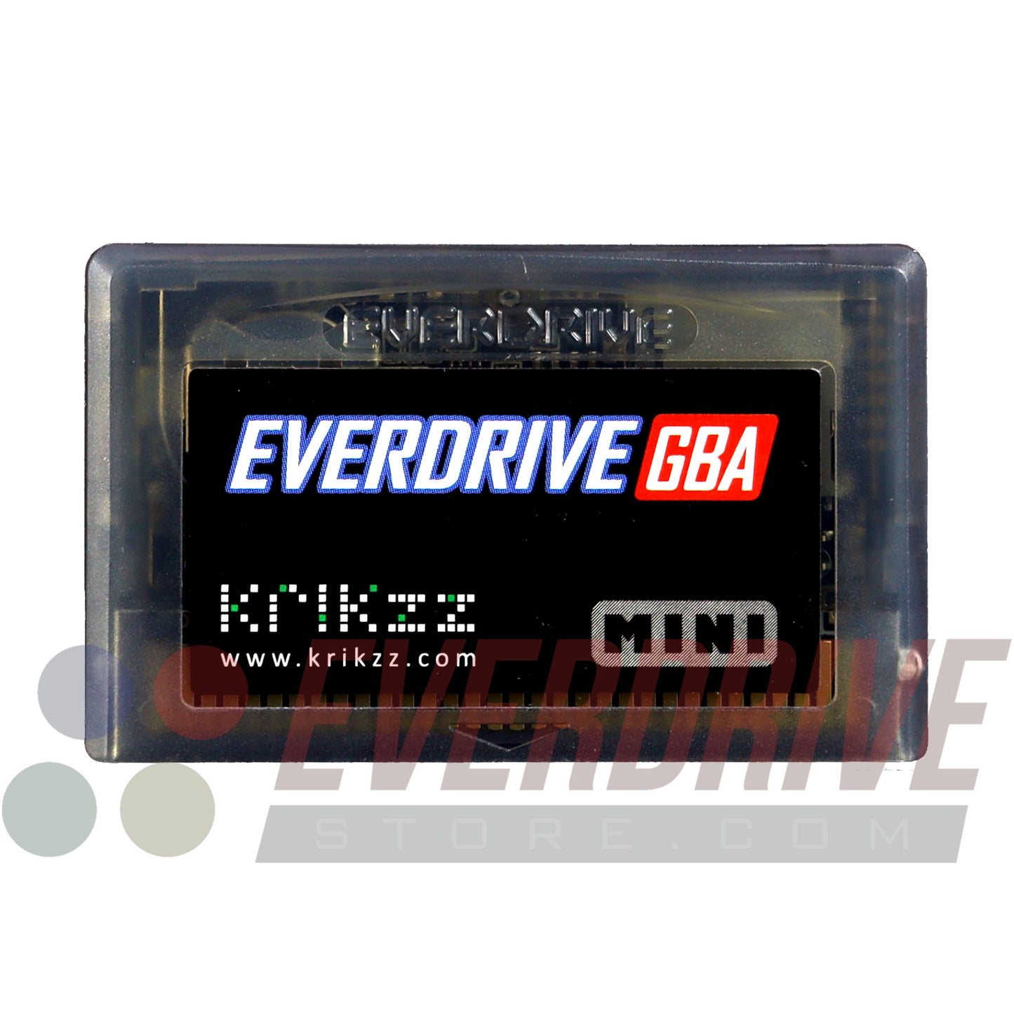 Everdrive GBA Mini - Frosted Black by Krikzz for GBA